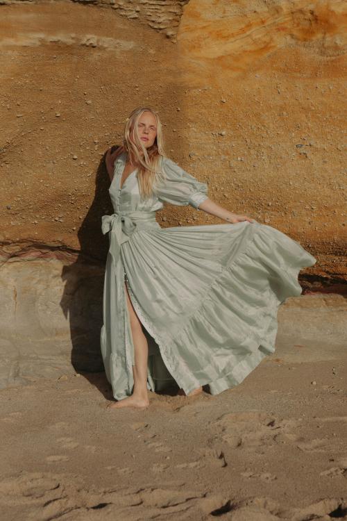 WOW Long Dress - Soft Pistachio