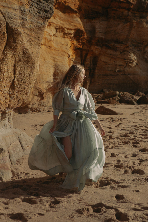 WOW Long Dress - Soft Pistachio - Image 2