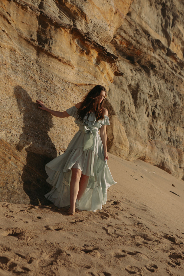 Seniorita Frill Dress - Soft Pistachio - Image 2