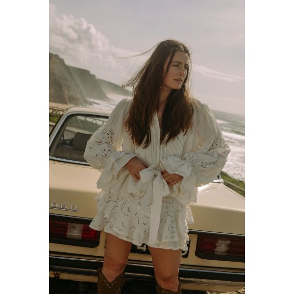 Coco Skirt Shorts - White