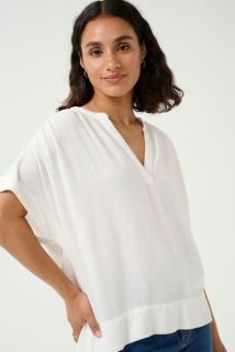KAmilia T-skjorte Lin Offwhite