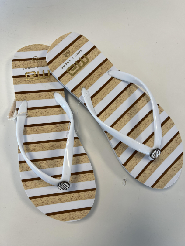 M&A, Sandaler, white/ beige - Image 2