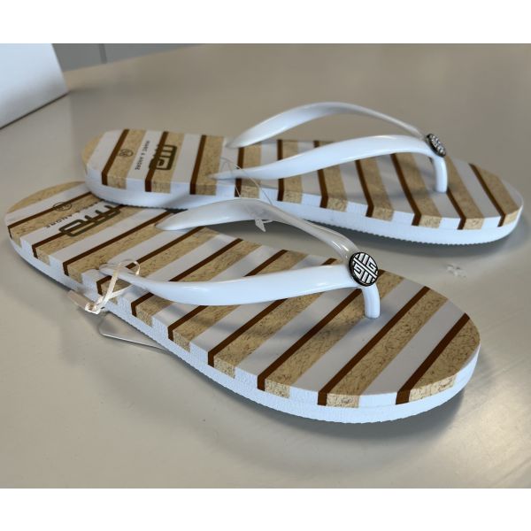 M&A, Sandaler, white/ beige
