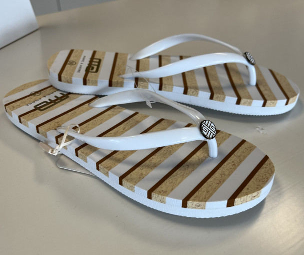 M&A, Sandaler, white/ beige - Image 1