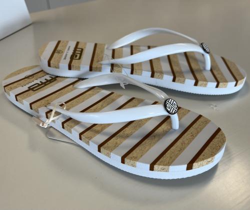 M&A, Sandaler, white/ beige