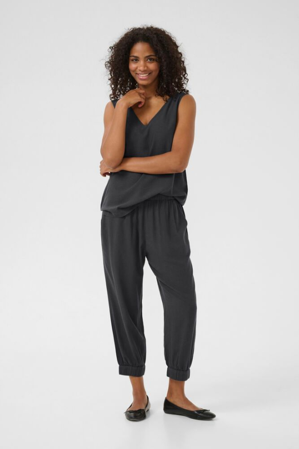 KAmilia Capri Lin Mørk Grå - Image 1