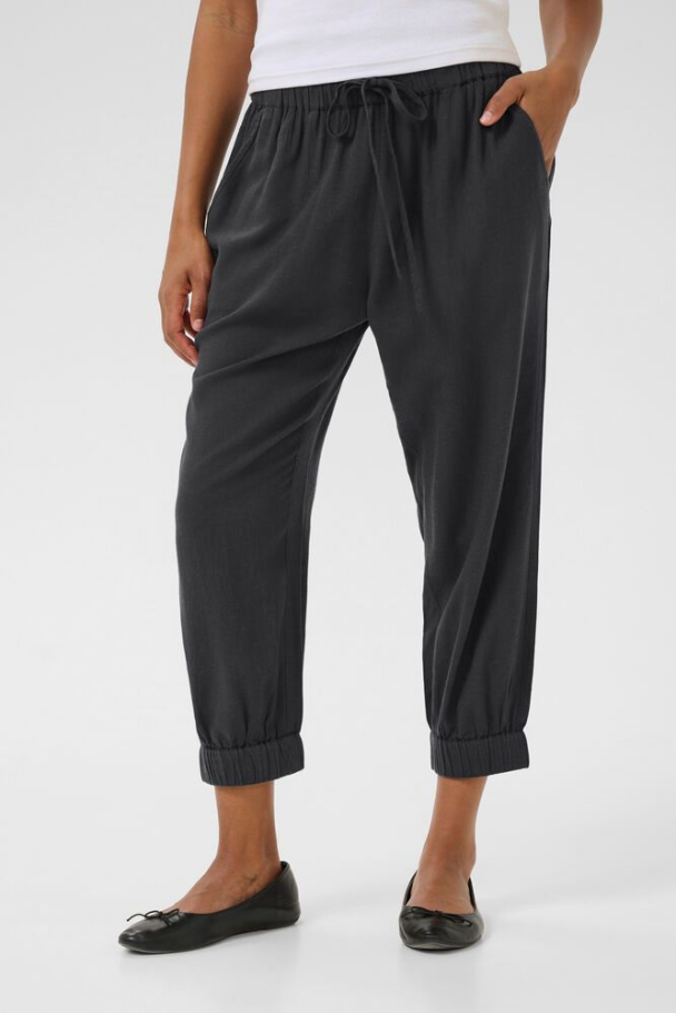 KAmilia Capri Lin Mørk Grå - Image 3