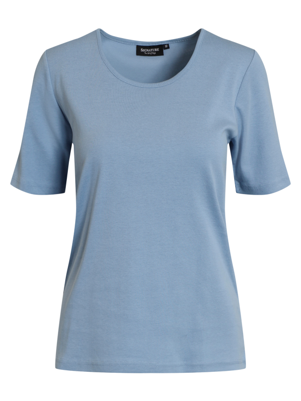 T-skjorte Bomull 200454 Lys Blå