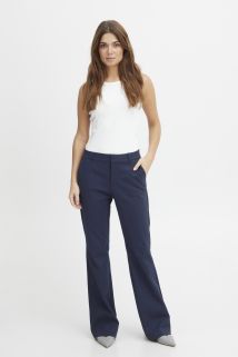Bindy HW Bootcut Bukse Marine