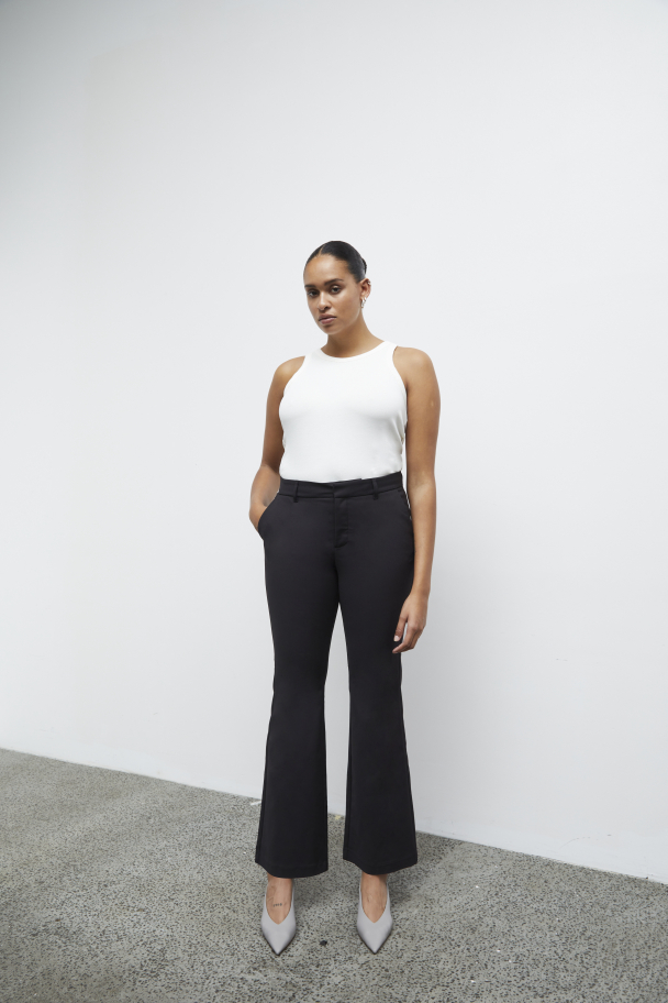 PZBindy HW Bootcut Bukse Svart - Image 2