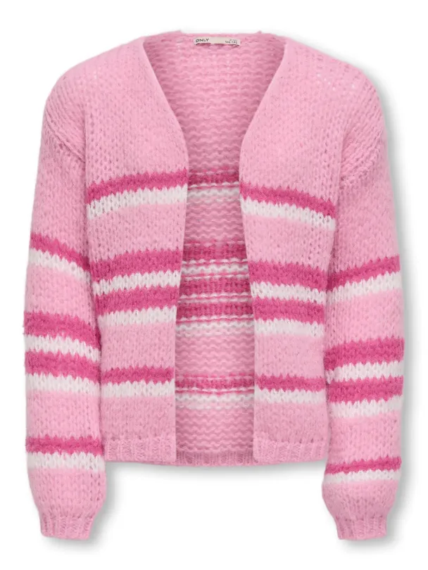 KOGnordic Life Stripe Cardigan Rosa - Image 1