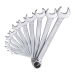 open/box end wrench set. 12-piece. US/SAE