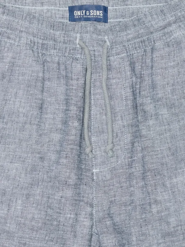 OSJcaiden Shorts Lin Blå - Image 4