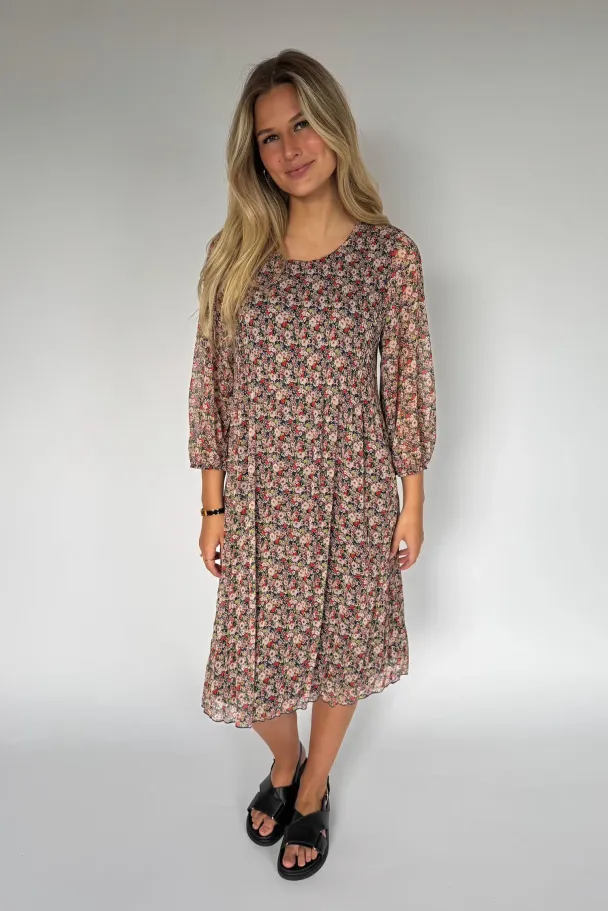 Dieppe Kjole Flower Marine - Image 1