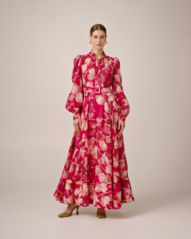 Viscose Belt Dress - Amour  - Image 1