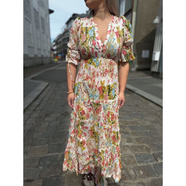 Bohemian Relaxed Dress - Flower Field