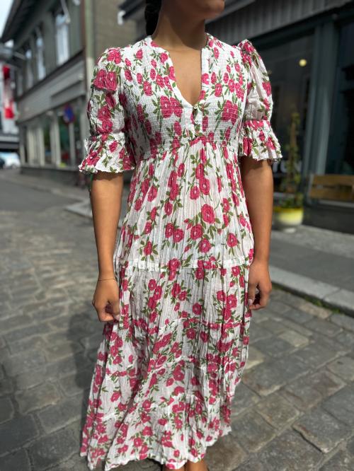 Bohemian Relaxed Dress - Pink Meadow 