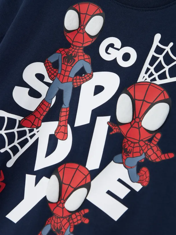 NMMmain Spidey T-skjorte Mørk Blå - Image 3