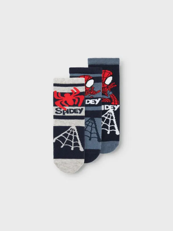 NMMmanning 3-pk Spidey Sokker - Image 1