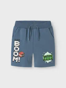 NKMmahi Minecraft Shorts Blå