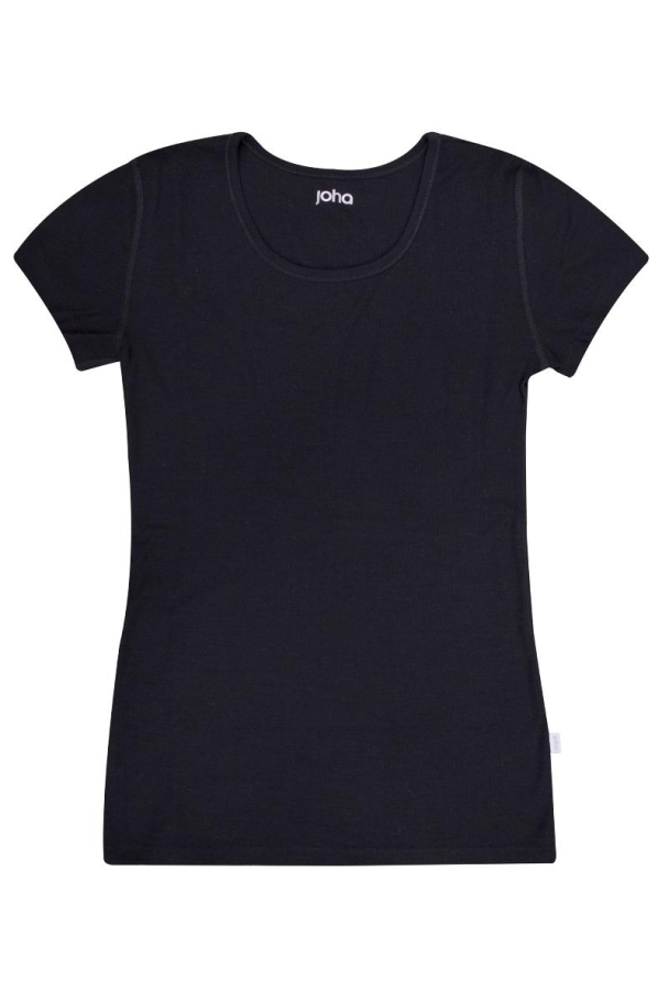 Joha Marie T-skjorte Ull Svart