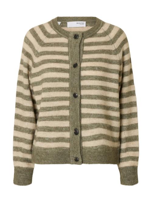 Lulu Knit Short Cardigan - Vetiver/Birch