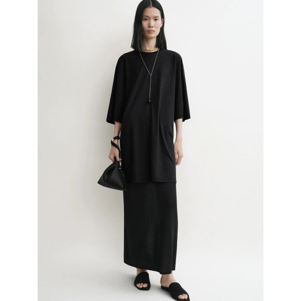 Relaxed Tee Dress Black
