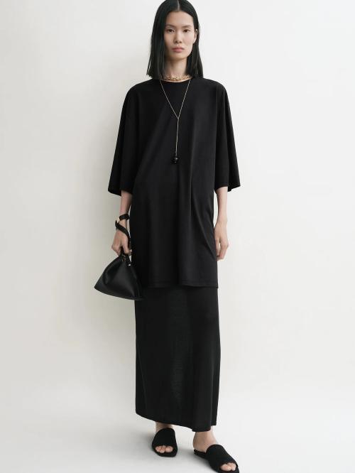 Relaxed Tee Dress Black