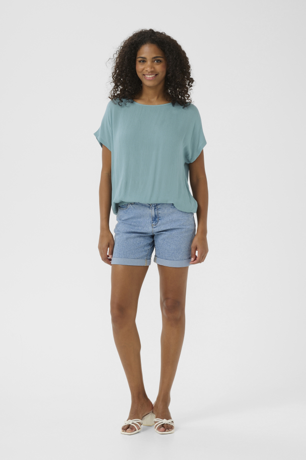 KAamber Stanley Bluse Petrol - Image 2