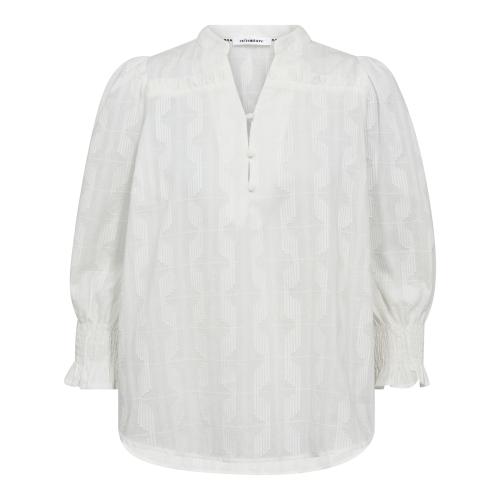 Emmacc Frill Ss Blouse Off White     |    Emmacc Frill Ss Blouse Off White fra Co´Couture