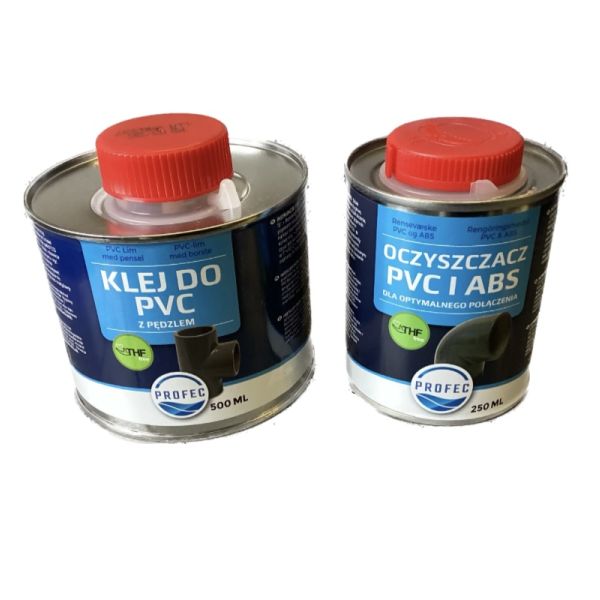 Pvc lim 500ml med pensel + Pvc rens 250ml