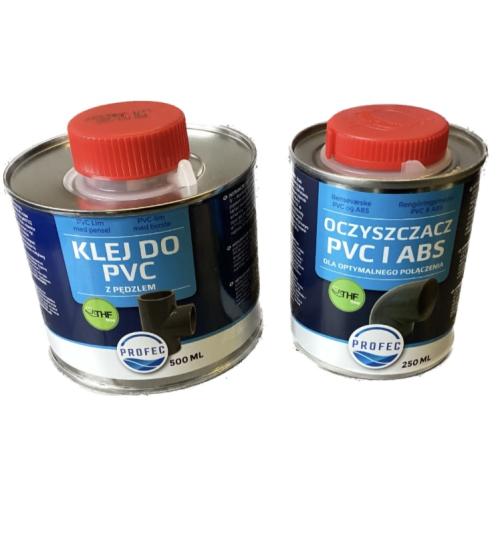 Pvc lim 500ml med pensel + Pvc rens 250ml