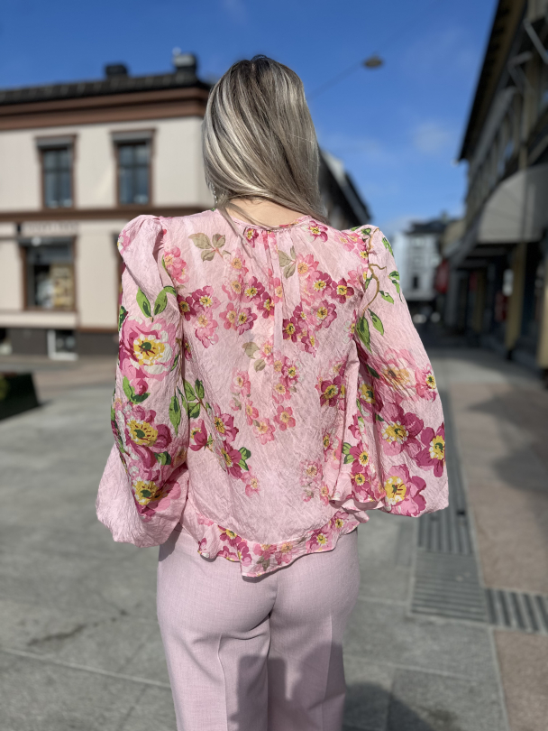 Viscose Bow Blouse - Cherry Blossom  - Image 2