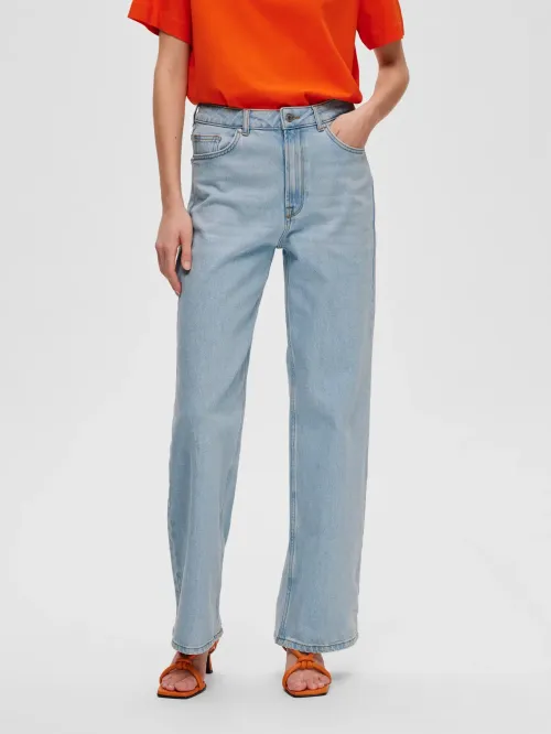 Alice Wide Lon Sky Blue Jeans