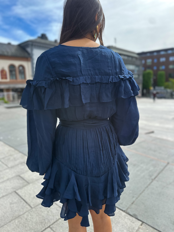 Wow Frill Dress - Dark Navy  - Image 4