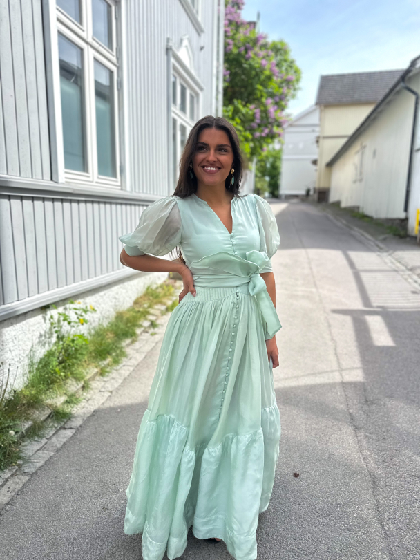 WOW Long Dress - Soft Pistachio - Image 4