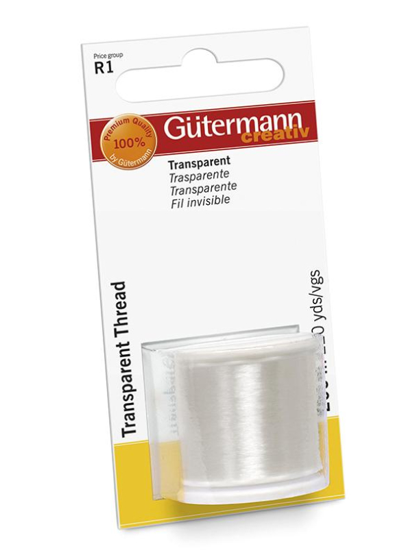 Tråd Gütermann polyester transparent 200m