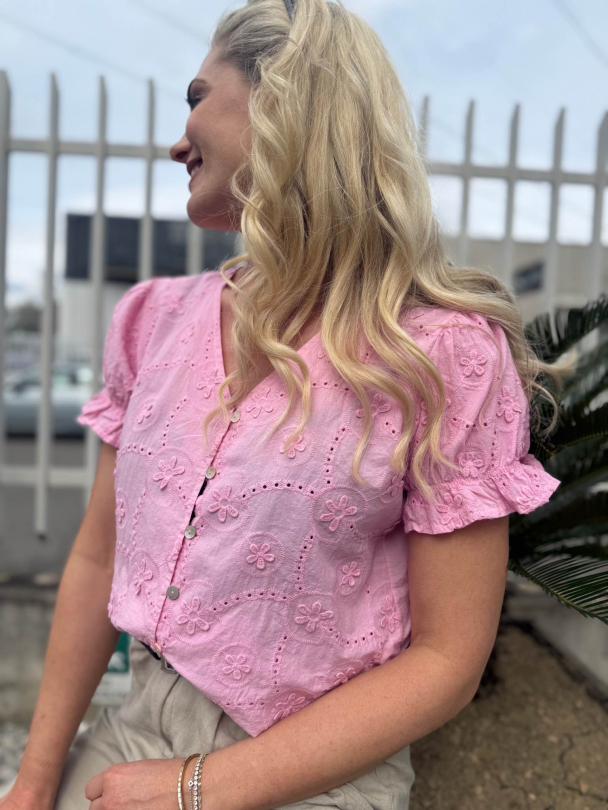 Moondust Sia Emb bluse