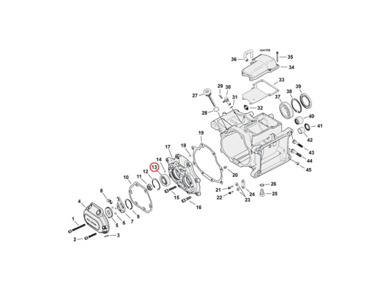  transmission bearing housing