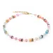 GEOCUBE Necklace Iconic Aqua & Apricot