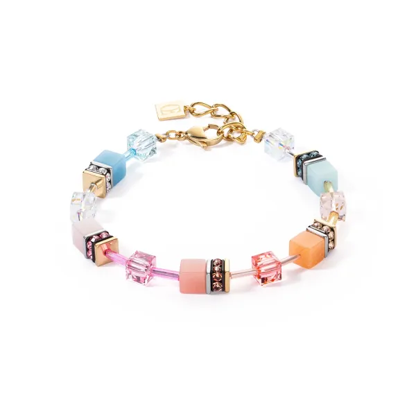 GEOCUBE Bracelet Iconic Aqua & Apricot