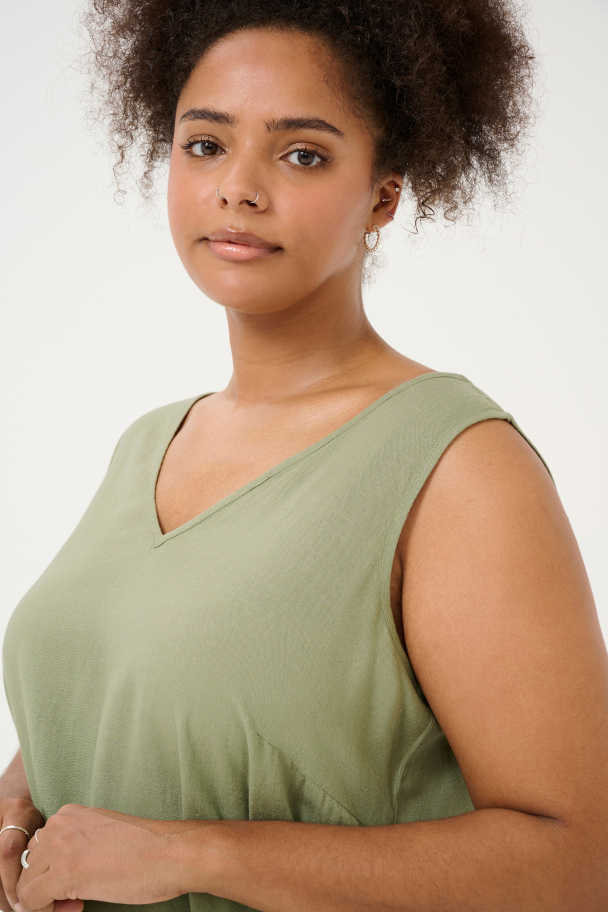 Kaffe Curve Mille ermløs topp - Image 7