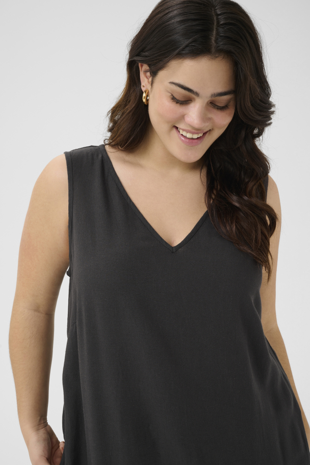 Kaffe Curve Mille ermløs kjole - Image 6