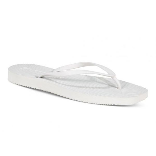 Tapered White Flip Flop