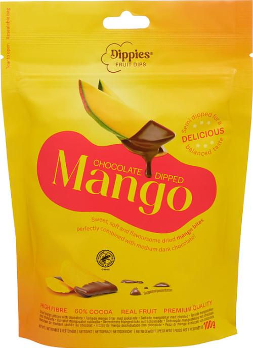 Mango m/Sjokolade 100g Fruit Dips