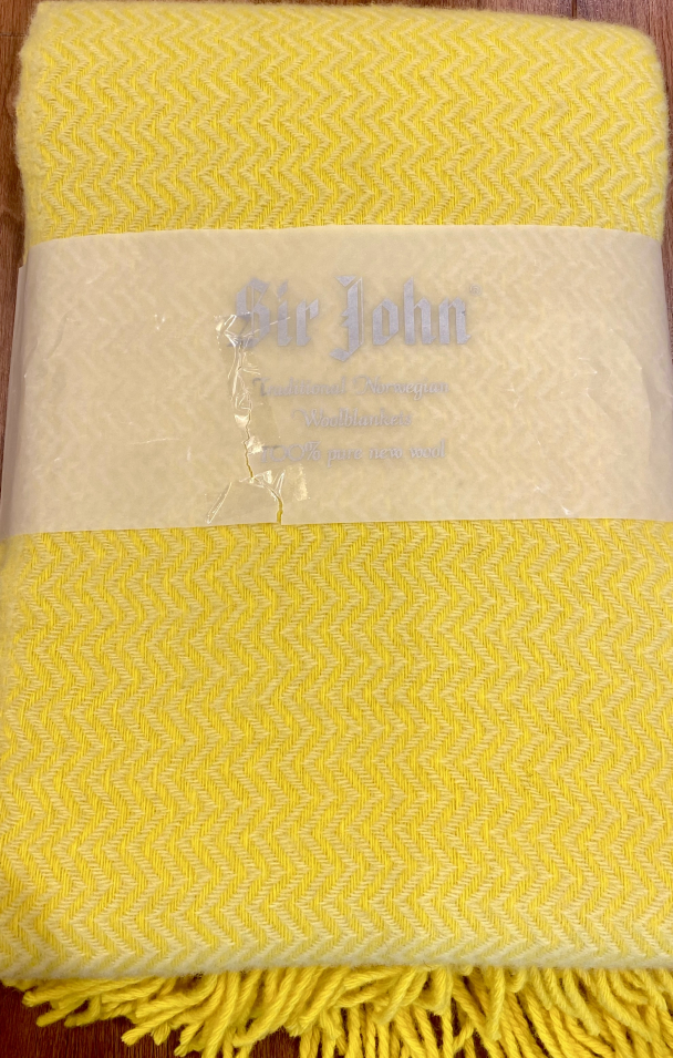 Pledd Lillesand 130x200 Korn/gul 100% ULL