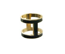 Skjerf Ring H svart