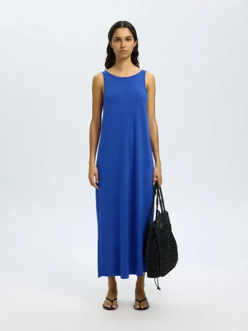 Anola Low Back Ankle Dress