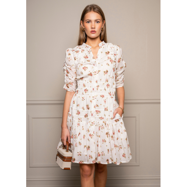 Fabienne Mini Dress - Rose