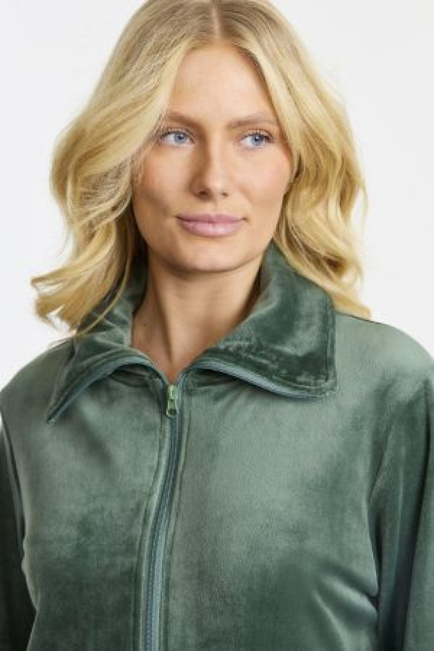 Kosedress Velour 2-delt Grønn - Image 2